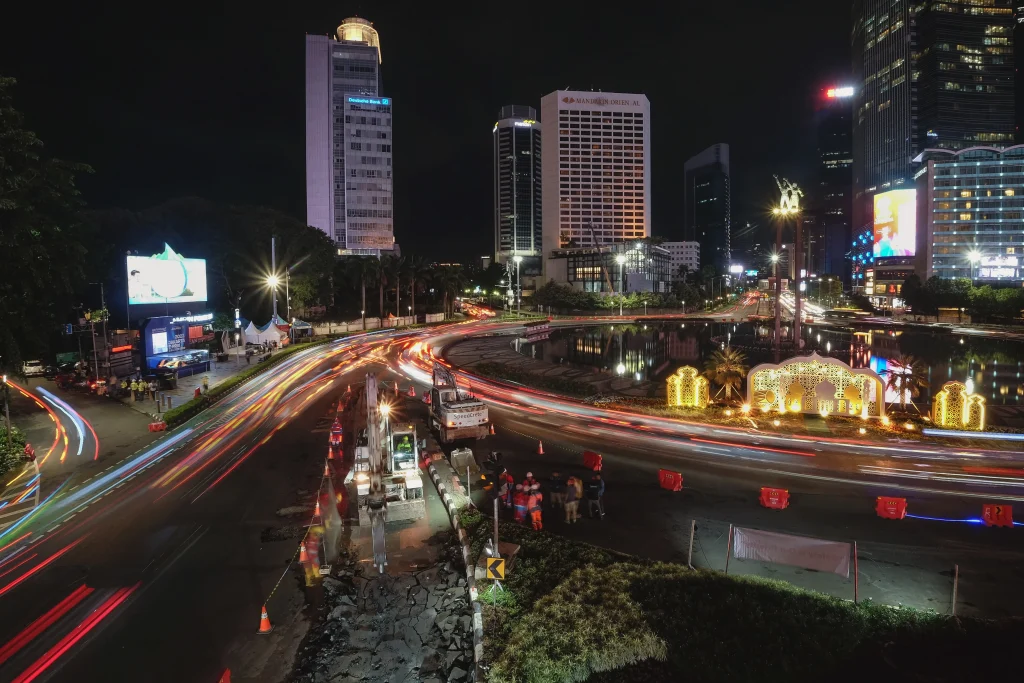 Perbaikan Jalur Bus TransJakarta Koridor 1-14